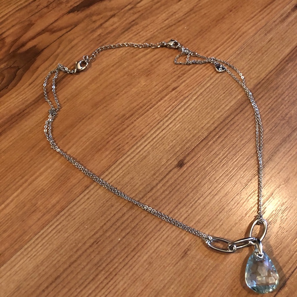 Swarovski Aquamarine crystal necklace